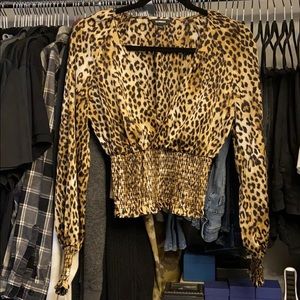 Express Leopard Print Blouse